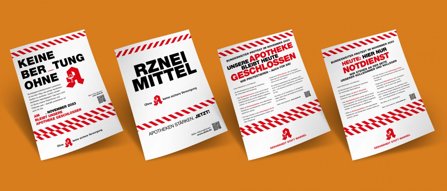 Materialien von apothekenkampagne.de zum Protestmonat November 2023