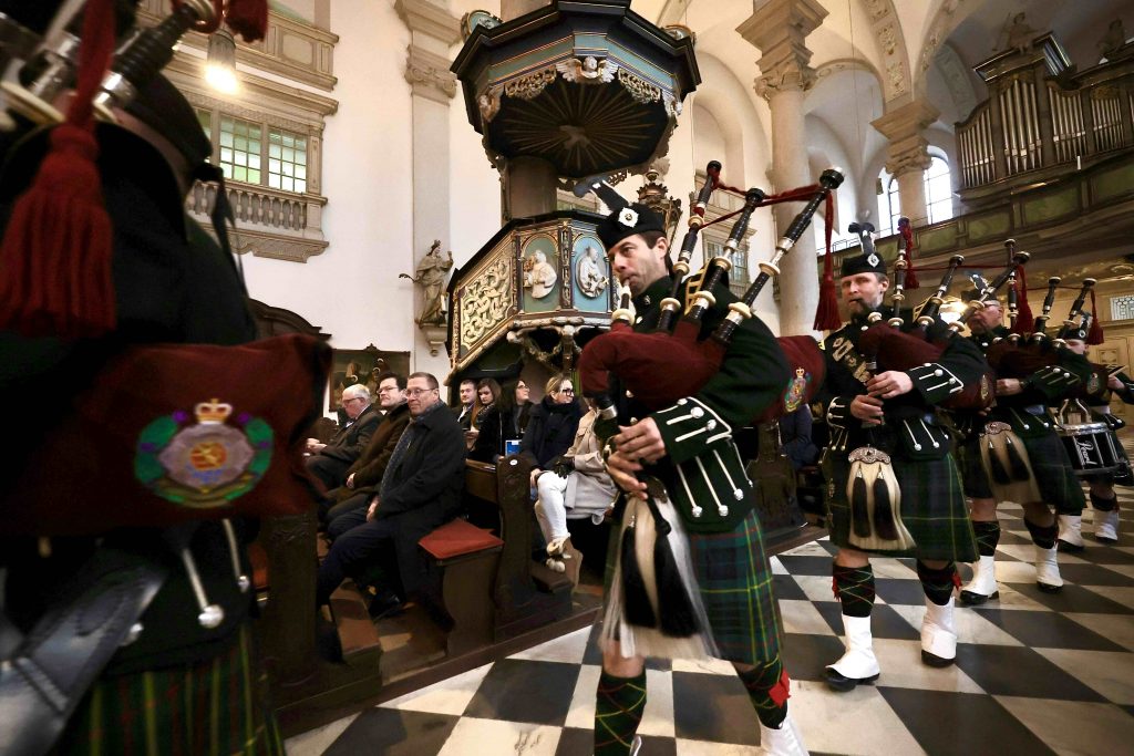 Neujahrsempfang 2026 AK NR, begleitet von Dudelsackklängen